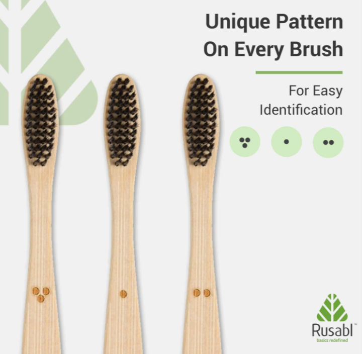 Bamboo toothbrush ( SET OF 3 , 4 , 10 )