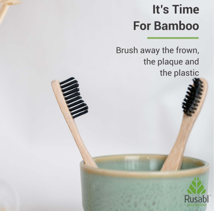 Bamboo toothbrush ( SET OF 3 , 4 , 10 )