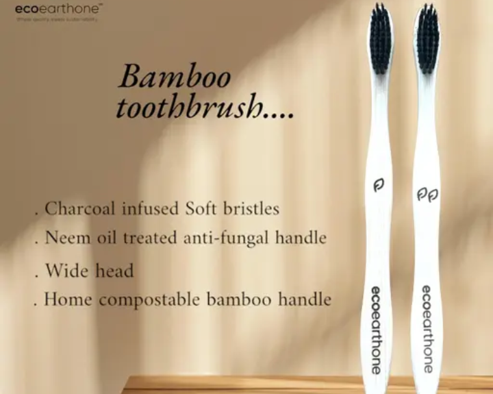 Bamboo toothbrush ( SET OF 3 , 4 , 10 )