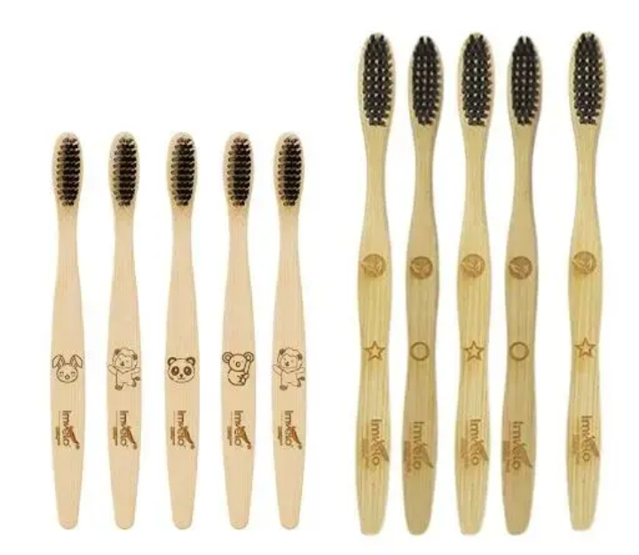 Bamboo toothbrush ( SET OF 3 , 4 , 10 )