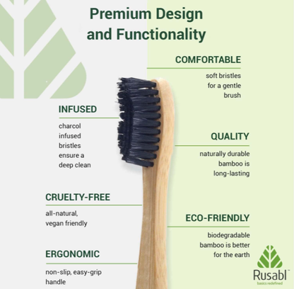 Bamboo toothbrush ( SET OF 3 , 4 , 10 )