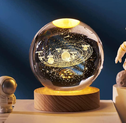 Floating galaxy lamp