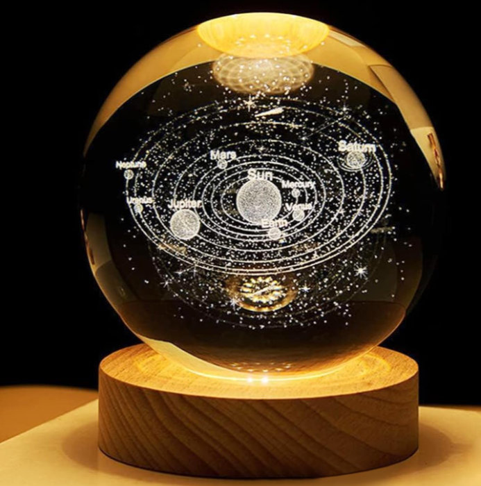 Floating galaxy lamp