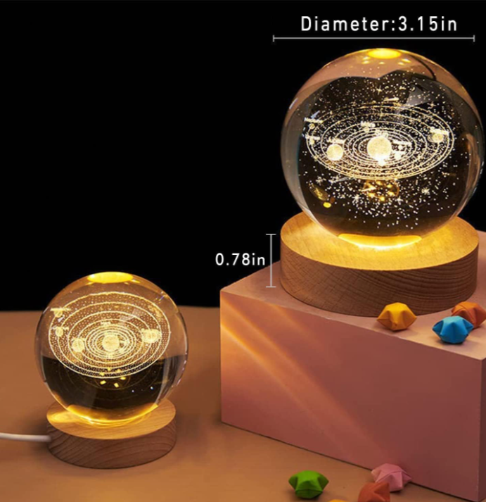 Floating galaxy lamp