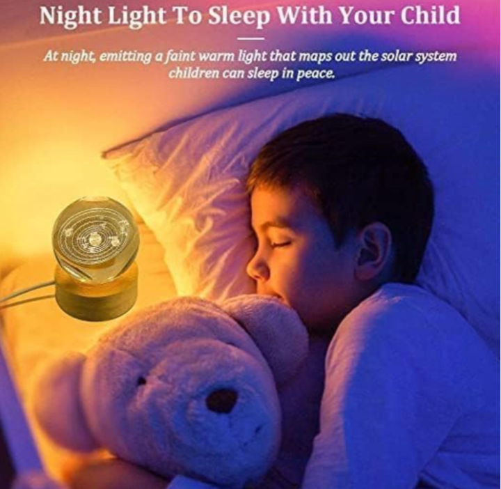 Floating galaxy lamp