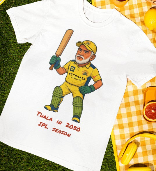 Thala in year 2050 IPL T SHIRT