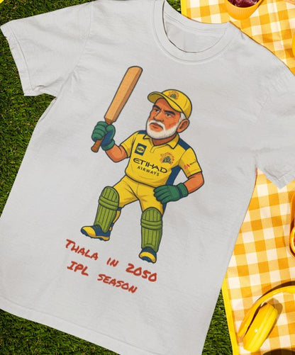 Thala in year 2050 IPL T SHIRT